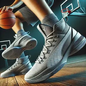 DALL·E 2024 12 02 20.48.46 A pair of Puma MB.03 basketball shoes designed for superior court performance. The shoes have a sleek, modern design with a breathable upper and reinf